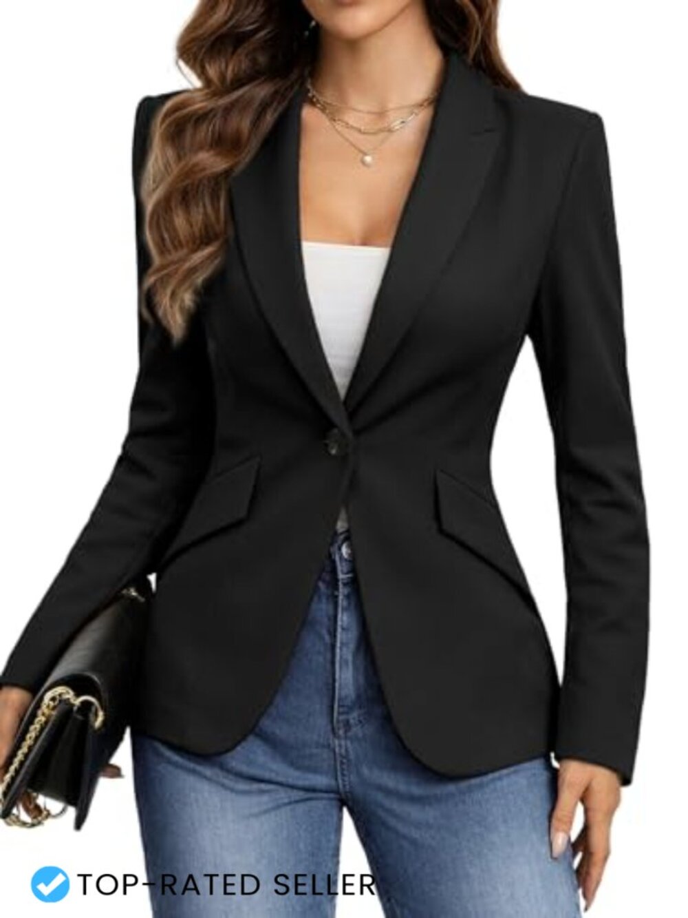 Slim Fit Knit Blazer Shawl Collar Single Button Business Casual